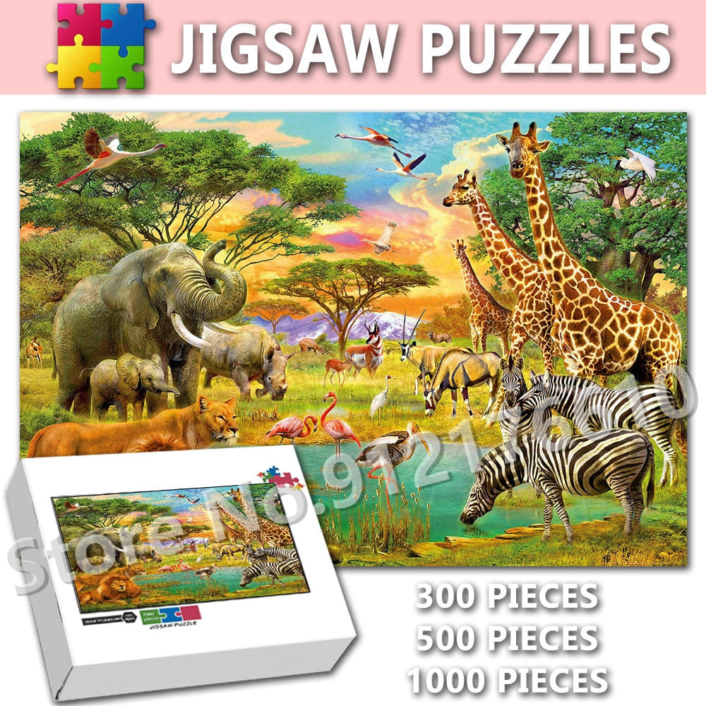 Puzzle Animaux Zoo en bois