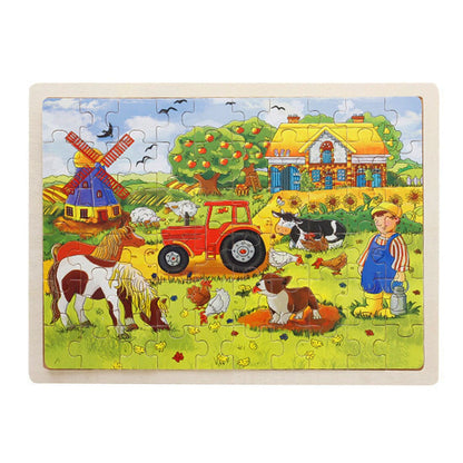 Puzzle Animaux de la Ferme educatif