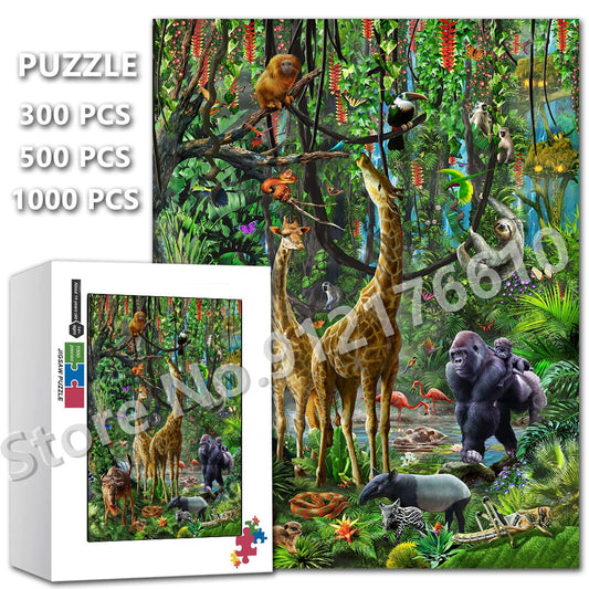 Puzzle animaux de la foret en bois