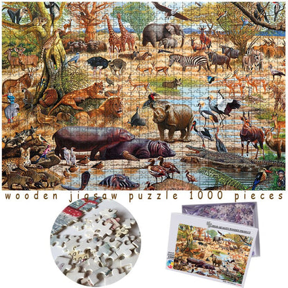 Puzzle animaux de la savane