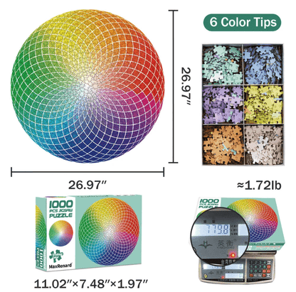 Puzzle arc en ciel 1000 pieces