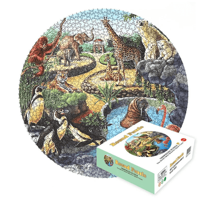 Puzzle au Zoo rond