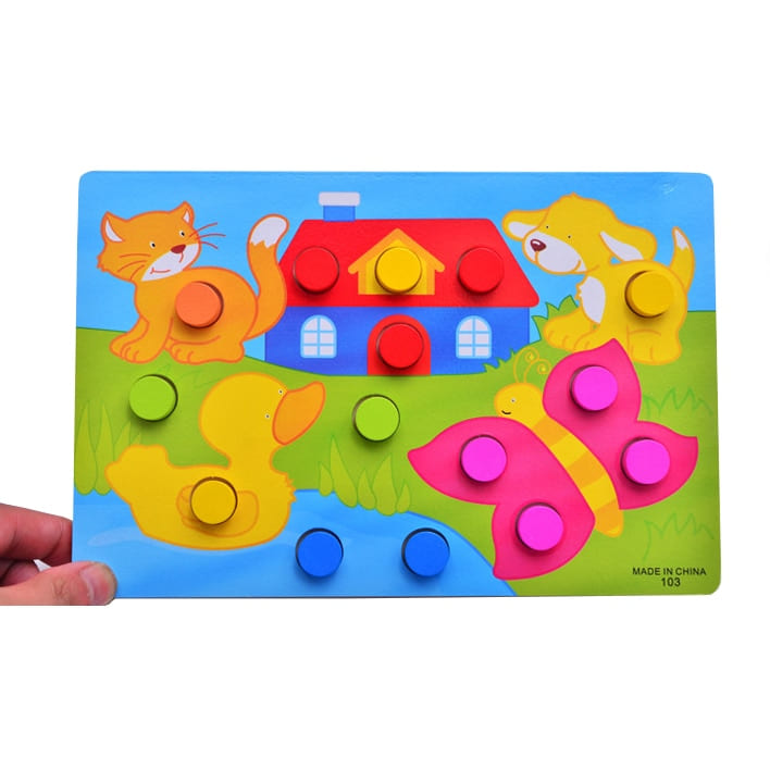 Puzzle Bois Animaux Bébé educatif