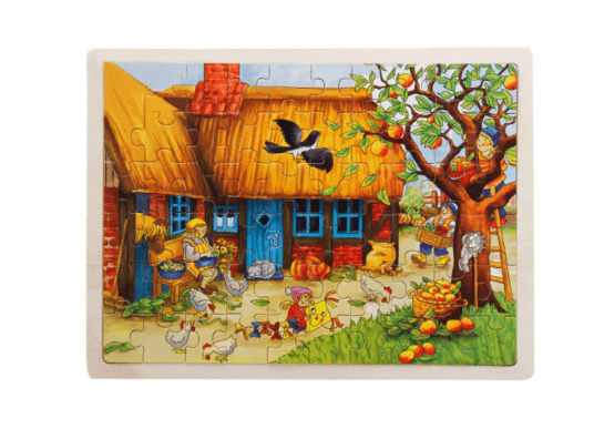 Puzzle bois animaux de la ferme