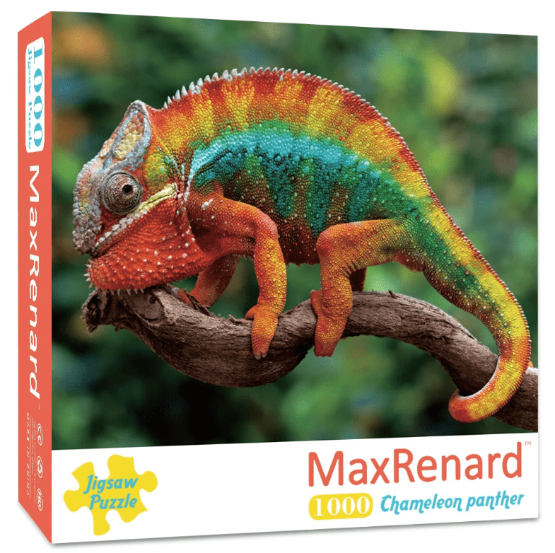 Puzzle Cameleon en carton