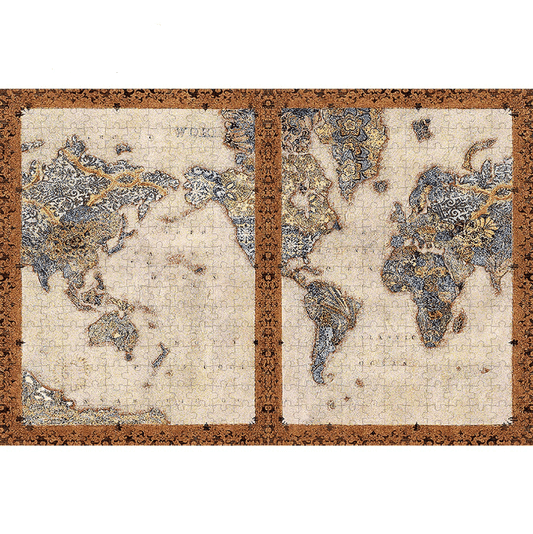 Puzzle carte du monde 1500 pièces