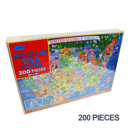 Puzzle Carte Usa en papier