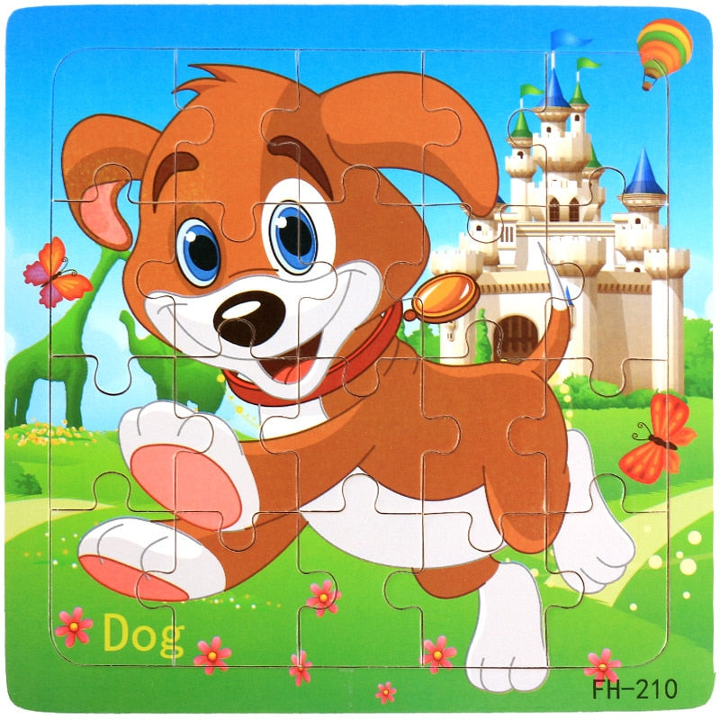 Puzzle chien pour enfant