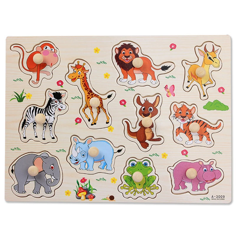 Puzzle en bois animaux bébé