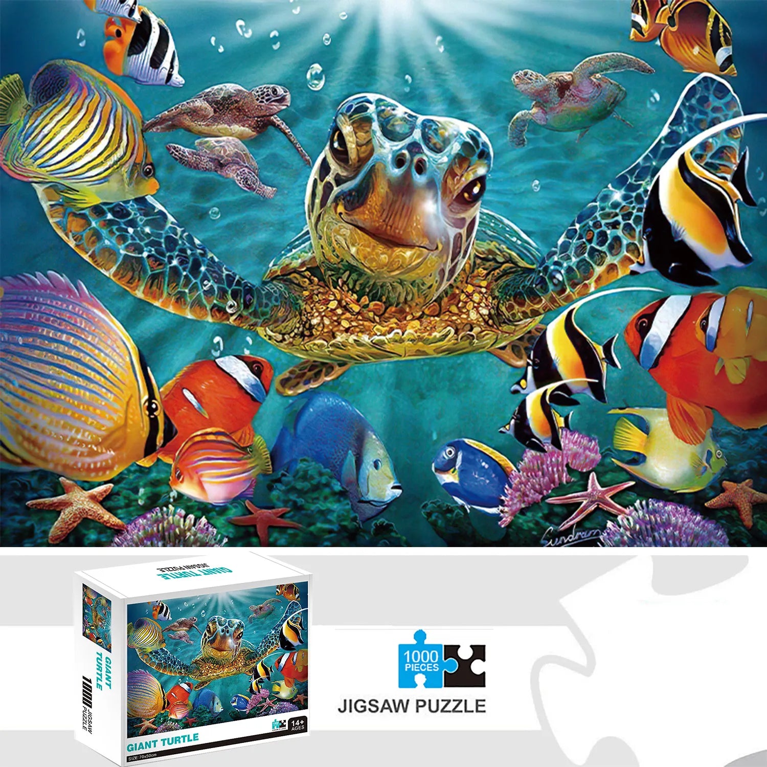 Puzzle tortue 1000 pièces