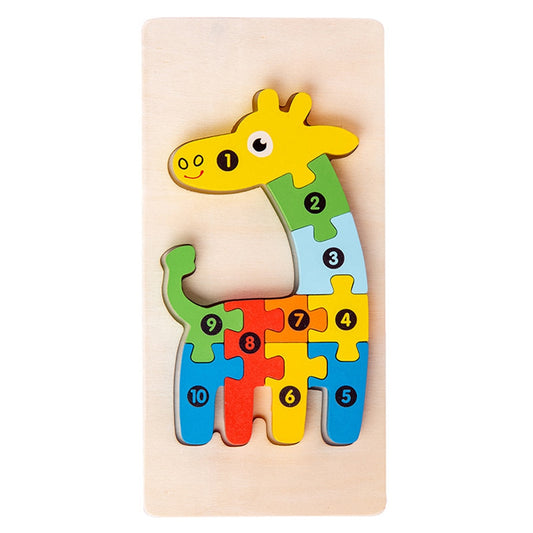 Puzzle girafe 2 pièces enfant