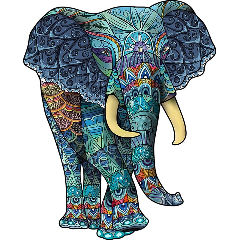 Puzzle éléphant art