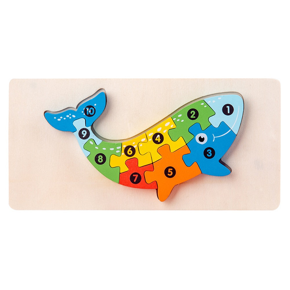 Puzzle enfant baleine