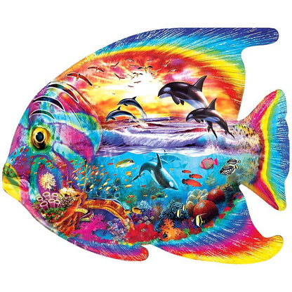 Puzzle en bois poisson