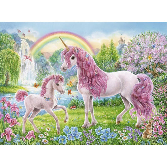 Puzzle licorne arc en ciel