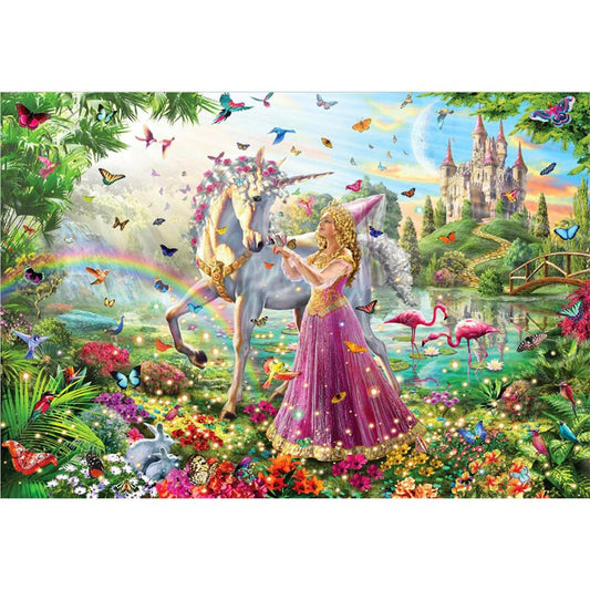 Puzzle fee et licorne