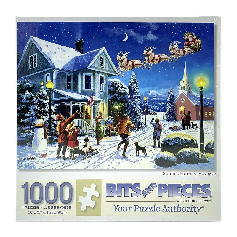 Puzzle paysage de noël sous la neige