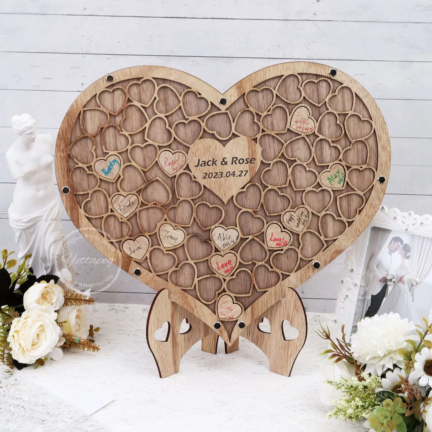 Puzzle en bois mariage