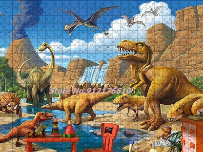 Puzzle dinosaure 500 pieces