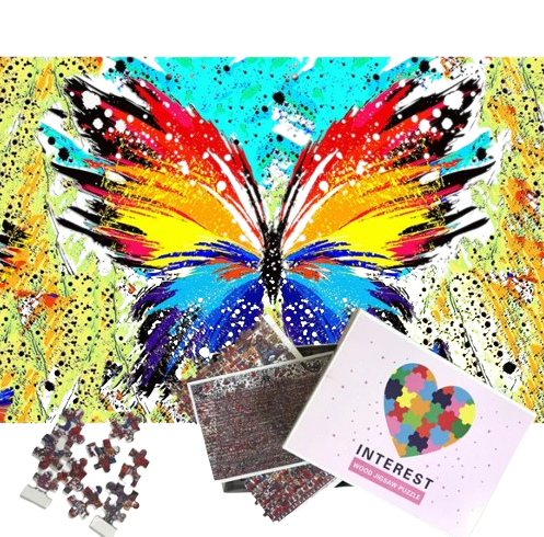 Puzzle 1000 pièces papillon adulte