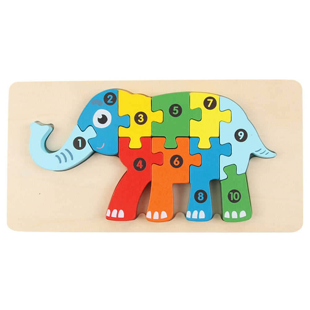 Puzzle enfant elephant