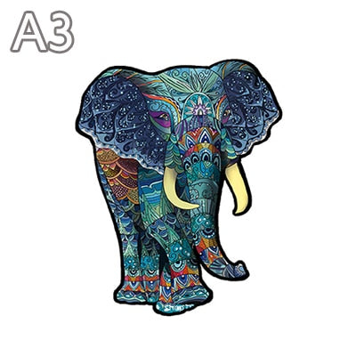 Puzzle éléphant en bois