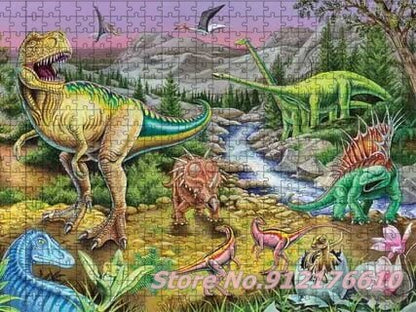 Puzzle dinosaure 500 pieces