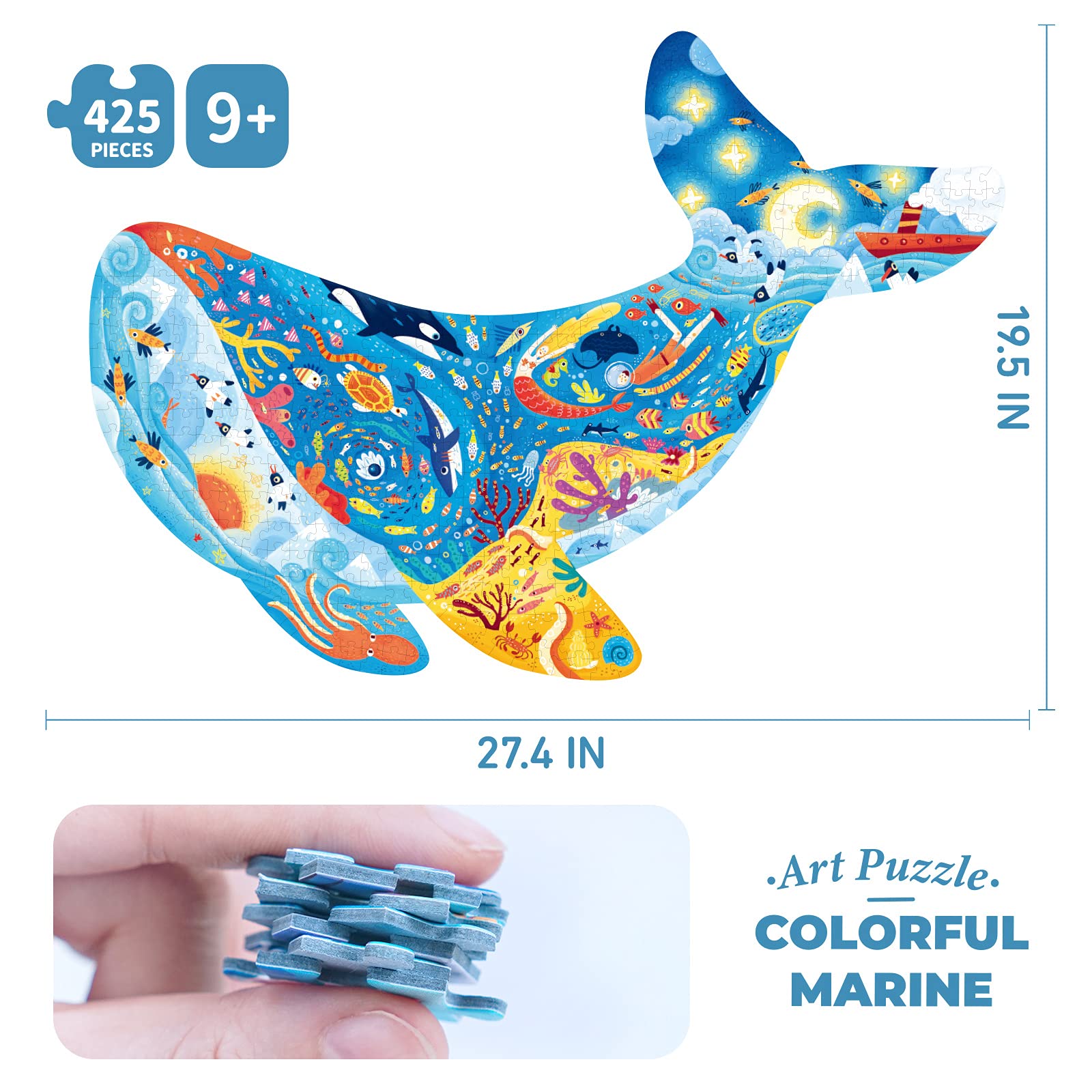 Puzzle enfant baleine