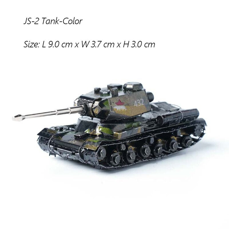 Puzzle 3d metal tank