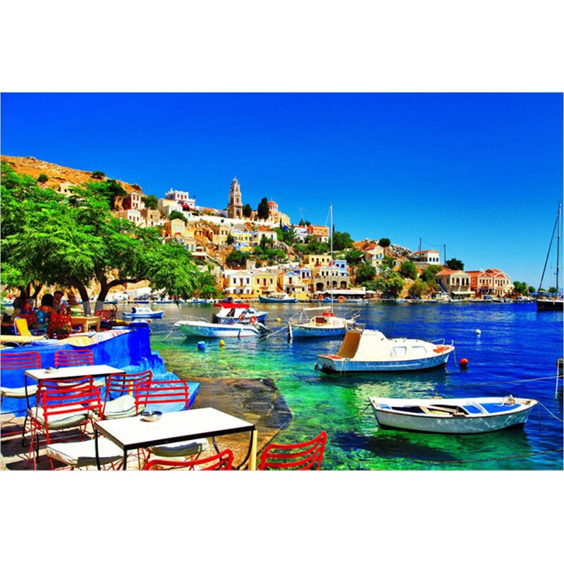 Puzzle paysage mer grece