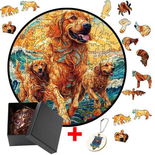 Puzzle golden retriever