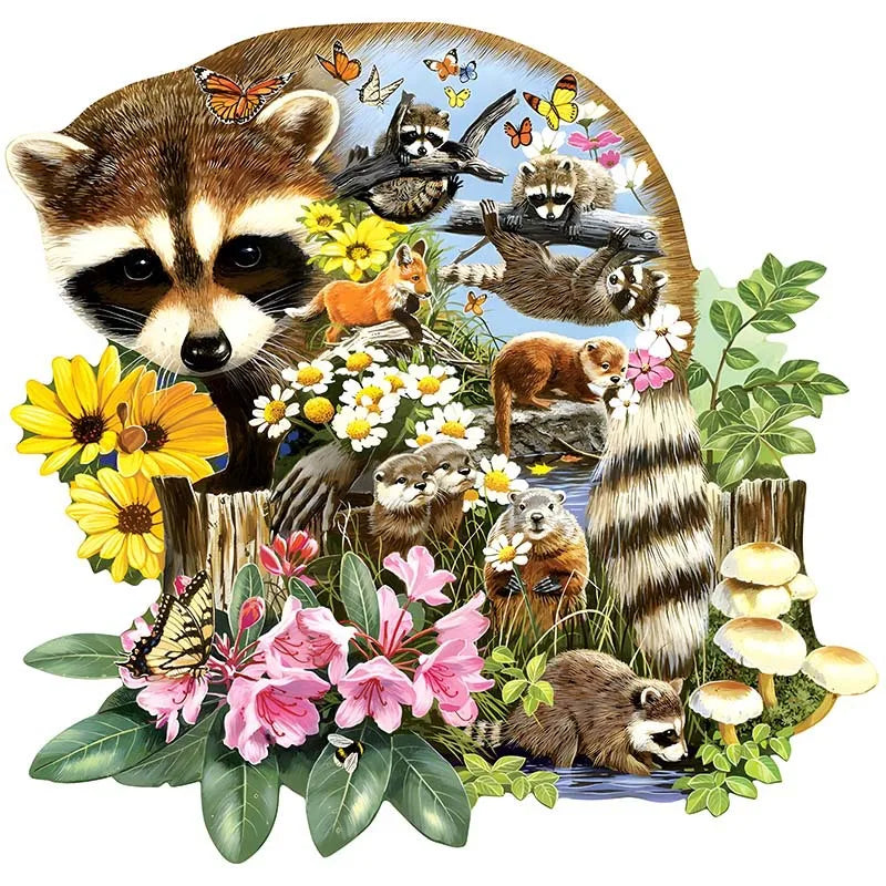 Puzzle animaux nature et decouverte