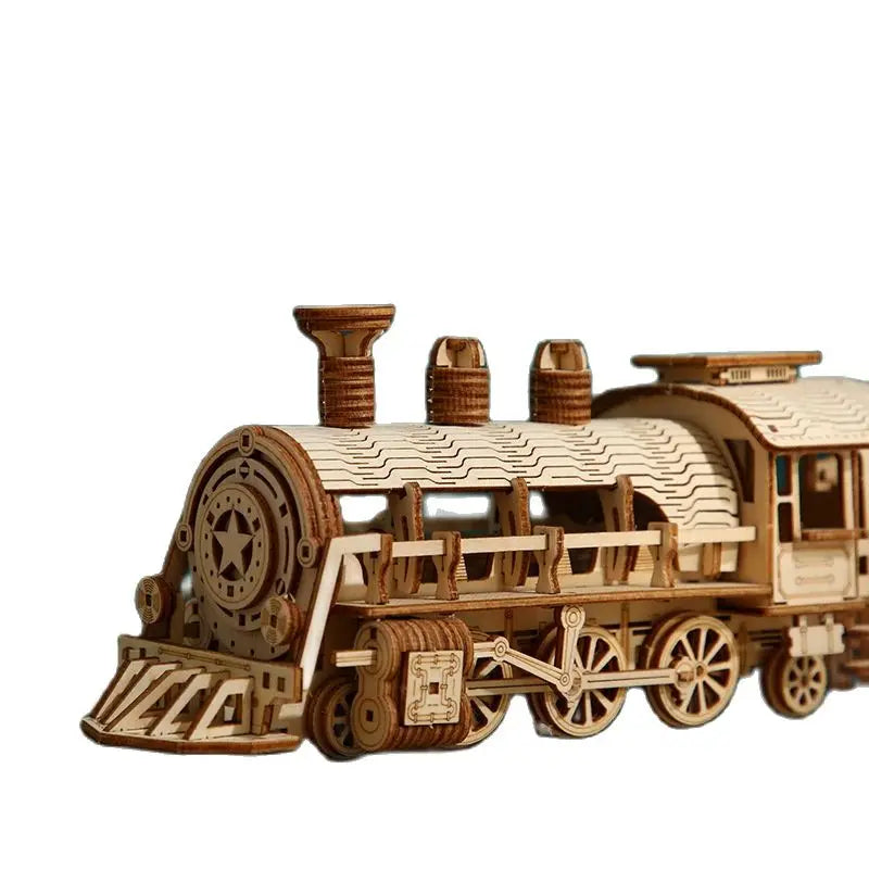 train puzzle en bois