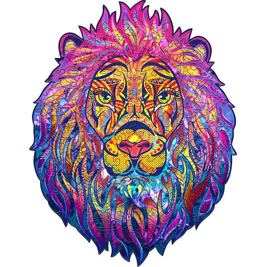 Puzzle lion couleur
