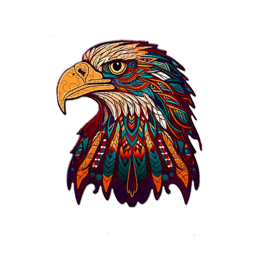 Puzzle silhouette aigle