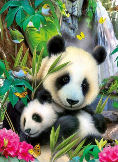 Puzzle panda 1000 pièces