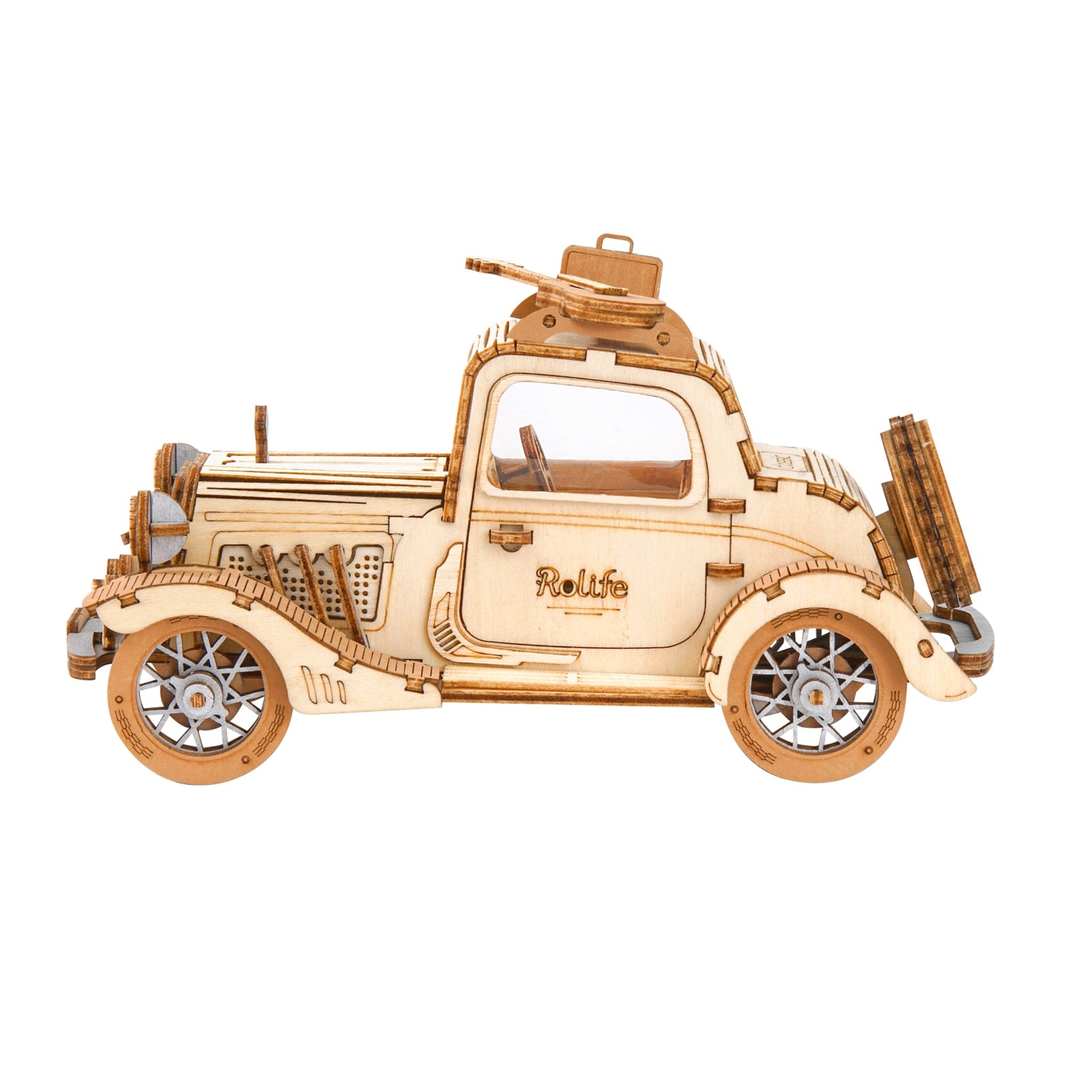 Puzzle mecanique 3d bois voiture